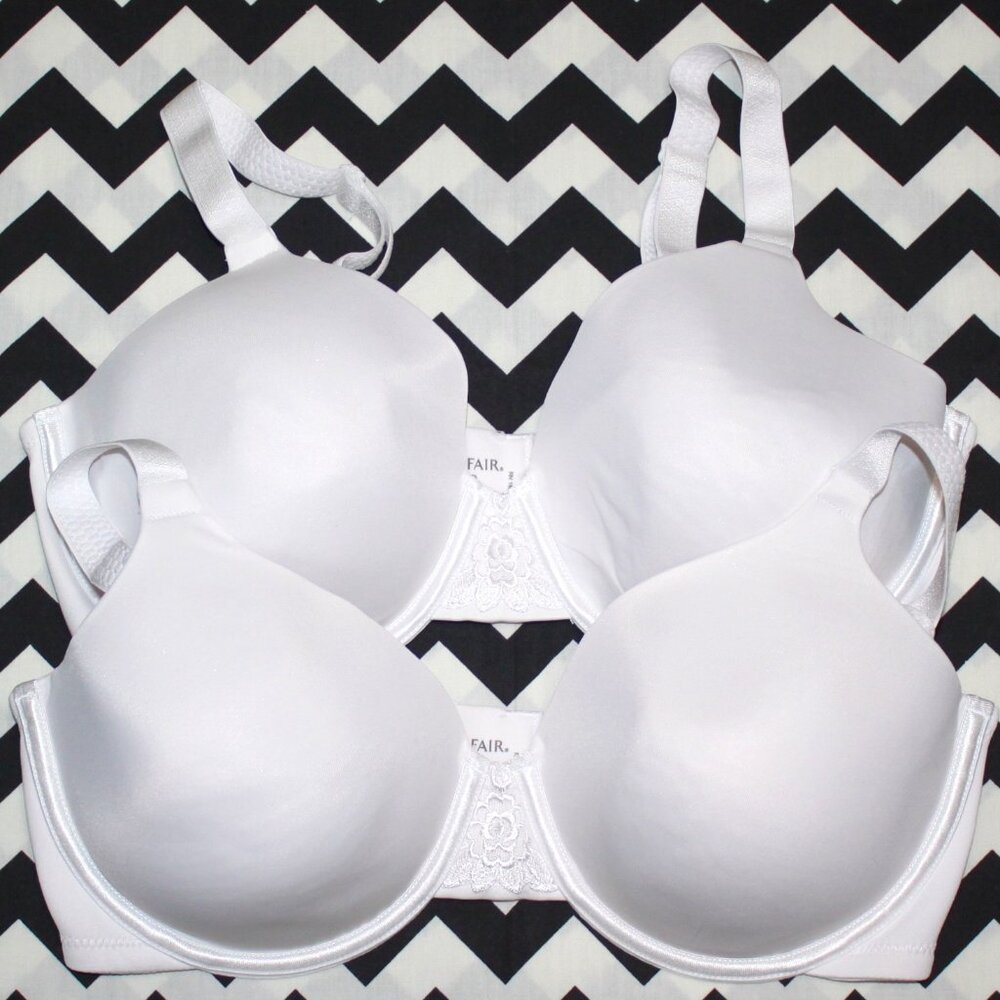 Vanity Fair Beauty Back Full Figure Minimizer Underwire Bras (2 Bras)---Size 36D